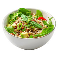 3D Rendering of a Salad in a Bowl on Transparent Background png