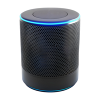 3D Rendering of a Smart AI Speaker on Transparent Background png