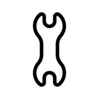 llave inglesa icono símbolo diseño ilustración vector