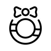 Navidad guirnalda icono símbolo diseño ilustración vector
