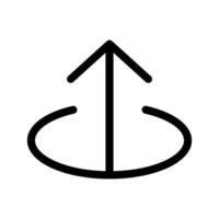 arriba flecha icono símbolo diseño ilustración vector
