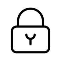 Padlock Icon Symbol Design Illustration vector