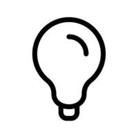 ligero bulbo icono símbolo diseño ilustración vector