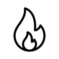 Fire Icon Symbol Design Illustration vector