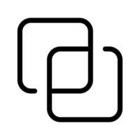 intersecarse icono símbolo diseño ilustración vector