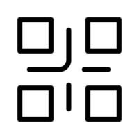 qr código icono símbolo diseño ilustración vector