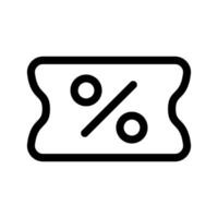 descuento boleto icono símbolo diseño ilustración vector