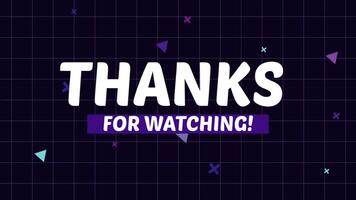 Vielen Dank zum Aufpassen 4k violett ästhetisch video