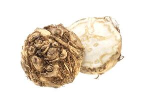 Celery root isolated on a white background photo