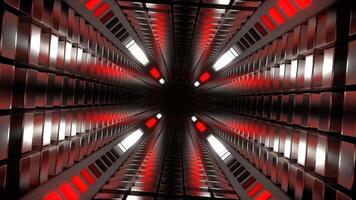 Red and White Abstract Energy Tunnel Background VJ Loop in 4K video