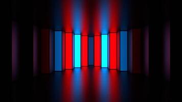 Red and Blue Stair Strobe Background VJ Loop in 4K video