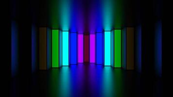 Rainbow Stair Strobe Background VJ Loop in 4K video