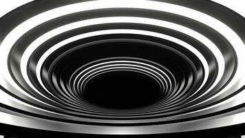 blanc néon sens inverse ellipse tunnel Contexte vj boucle dans 4k video