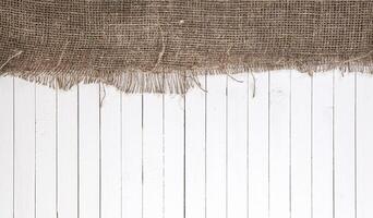 White wood background with cloth photo