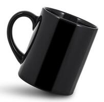 negro taza aislado foto