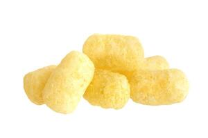 Corn sticks isolated on white photo