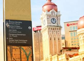 Kuala Lumpur, Malaysia on May 22, 2023. Very beautiful historical architecture of the Sultan Abdul Samad Building. photo