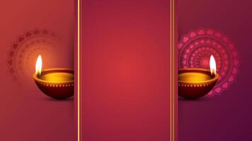 paesaggio modello, Diwali vendita design per festivo offrire annunci video