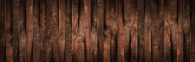 Wooden rustic brown planks texture vertical background photo