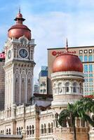 Kuala Lumpur, Malaysia on May 22, 2023. Very beautiful historical architecture of the Sultan Abdul Samad Building. photo