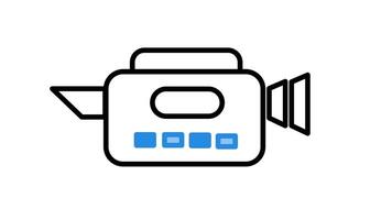 Animation of camera Icon suitable for content creator, presentation video