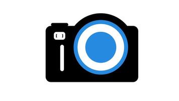 Animation of camera Icon suitable for content creator, presentation video