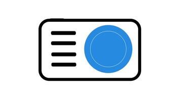 Animation of camera Icon suitable for content creator, presentation video