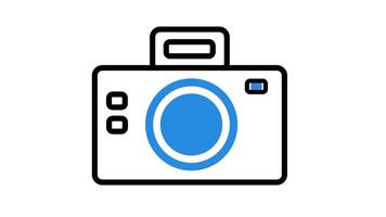 Animation of camera Icon suitable for content creator, presentation video