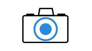 Animation of camera Icon suitable for content creator, presentation video