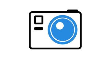 Animation of camera Icon suitable for content creator, presentation video