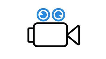 Animation of camera Icon suitable for content creator, presentation video