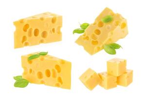 Piece of cheese isolated photo