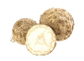 Celery root isolated on a white background photo