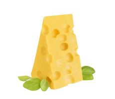 Piece of cheese isolated photo