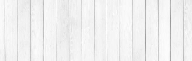 Wooden rustic white planks texture wide background photo