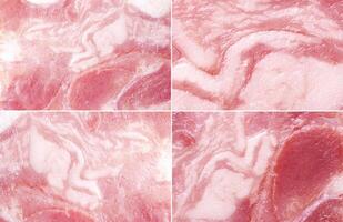 Texture of ham, meat background photo