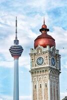 Kuala Lumpur, Malaysia on May 22, 2023. Very beautiful historical architecture of the Sultan Abdul Samad Building. photo