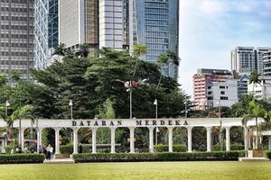 kuala lumpur, Malasia en mayo 21, 2023. dataran Merdeka o Merdeka cuadrado es situado en kuala lumpur, Malasia. foto