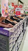 Bekasi, Indonesia on December 20 2023. Laviola brand women's shoes local Indonesian brand at the Matahari Mall store photo