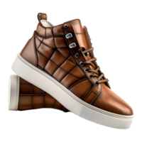 3d Renderização do uma moda sapatos em transparente fundo png