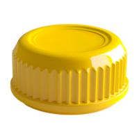 3d le rendu de une Jaune bouteille robinet sur transparent Contexte png