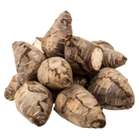 3D Rendering of a Pile of taro on Transparent Background png