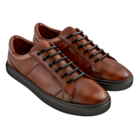 3d Renderização do uma moda sapatos em transparente fundo png