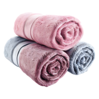 3D Rendering of a Towels on Transparent Background png