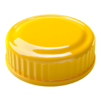 3D Rendering of a Yellow Bottle Tap on Transparent Background png