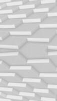 Vertical - clean white abstract geometric background with repeating sawtooth pattern, shapes and wireframe lines. Looping, full HD motion background. video
