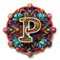 Boho himmlisch Thema Alphabet Design png