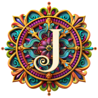 Boho himmlisch Thema Alphabet Design png