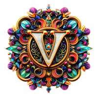 Boho Celestial Theme Alphabet Design png