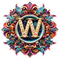 Boho Celestial Theme Alphabet Design png